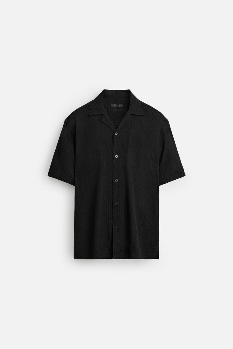 CAMISA JACQUARD GEOMÉTRICO